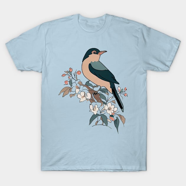 Everybirdy golder birds pattern T-Shirt by Deartexclusive